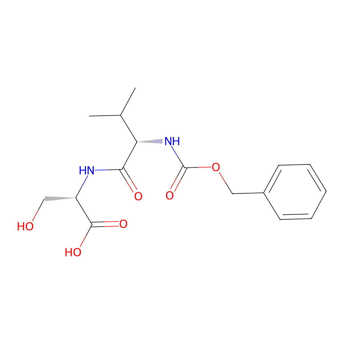 Z-Val-ser-OH molecular structure, CAS 72635-81-5