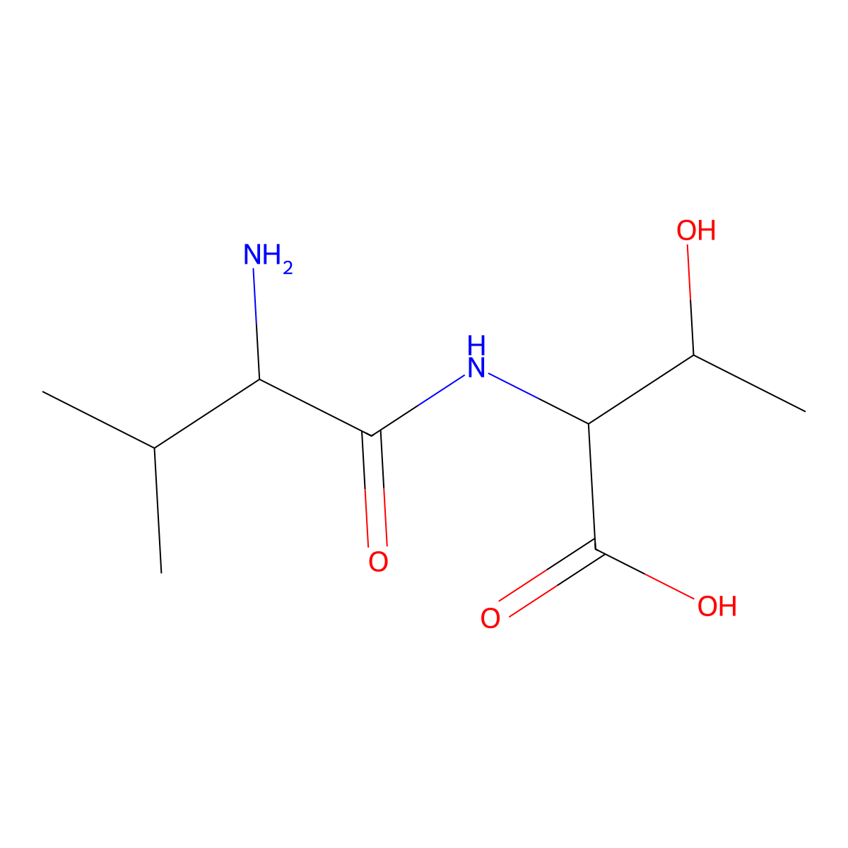 Val-Thr molecular structure, CAS 72636-02-3