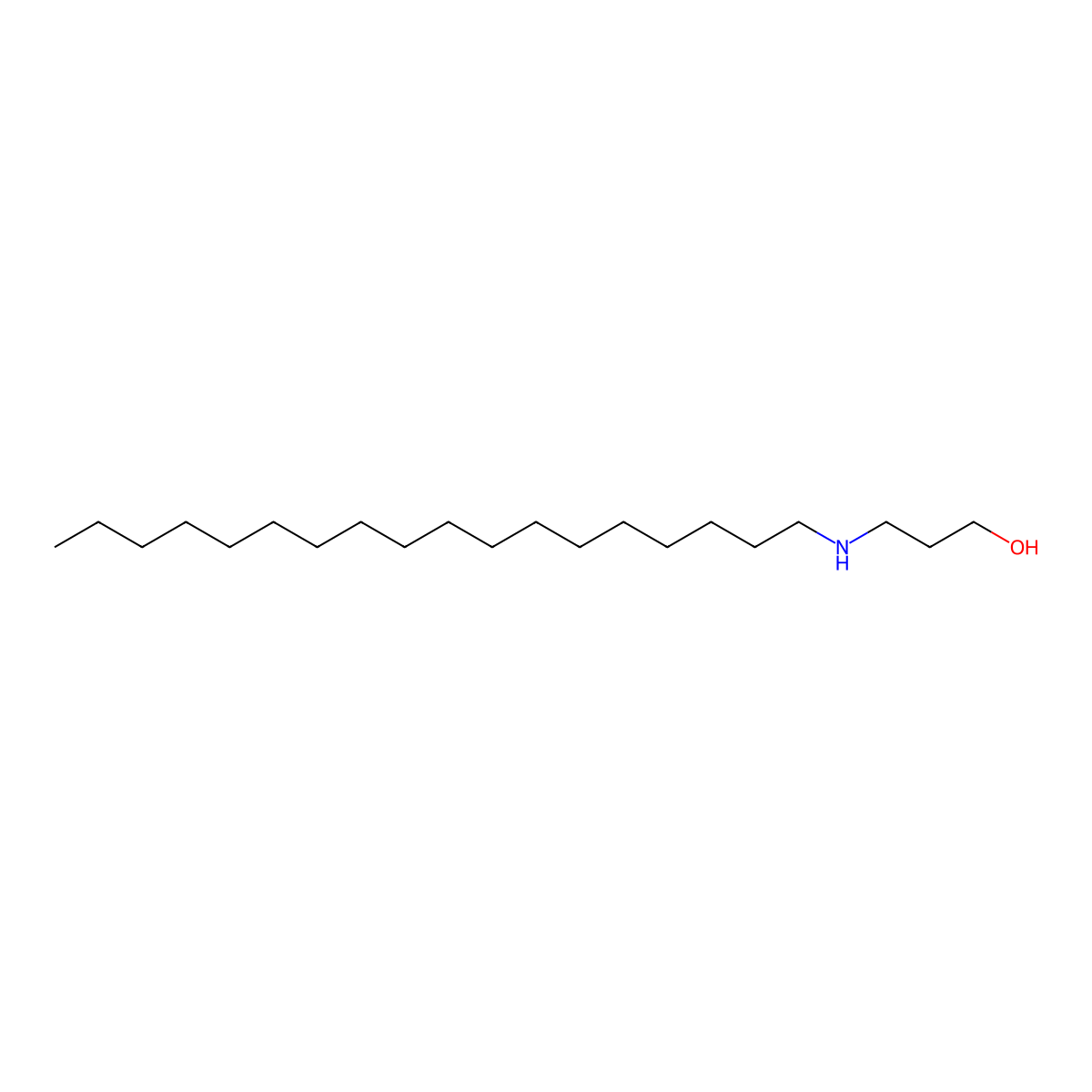 3-(Octadecylamino)propan-1-ol molecular structure, CAS 72637-60-6