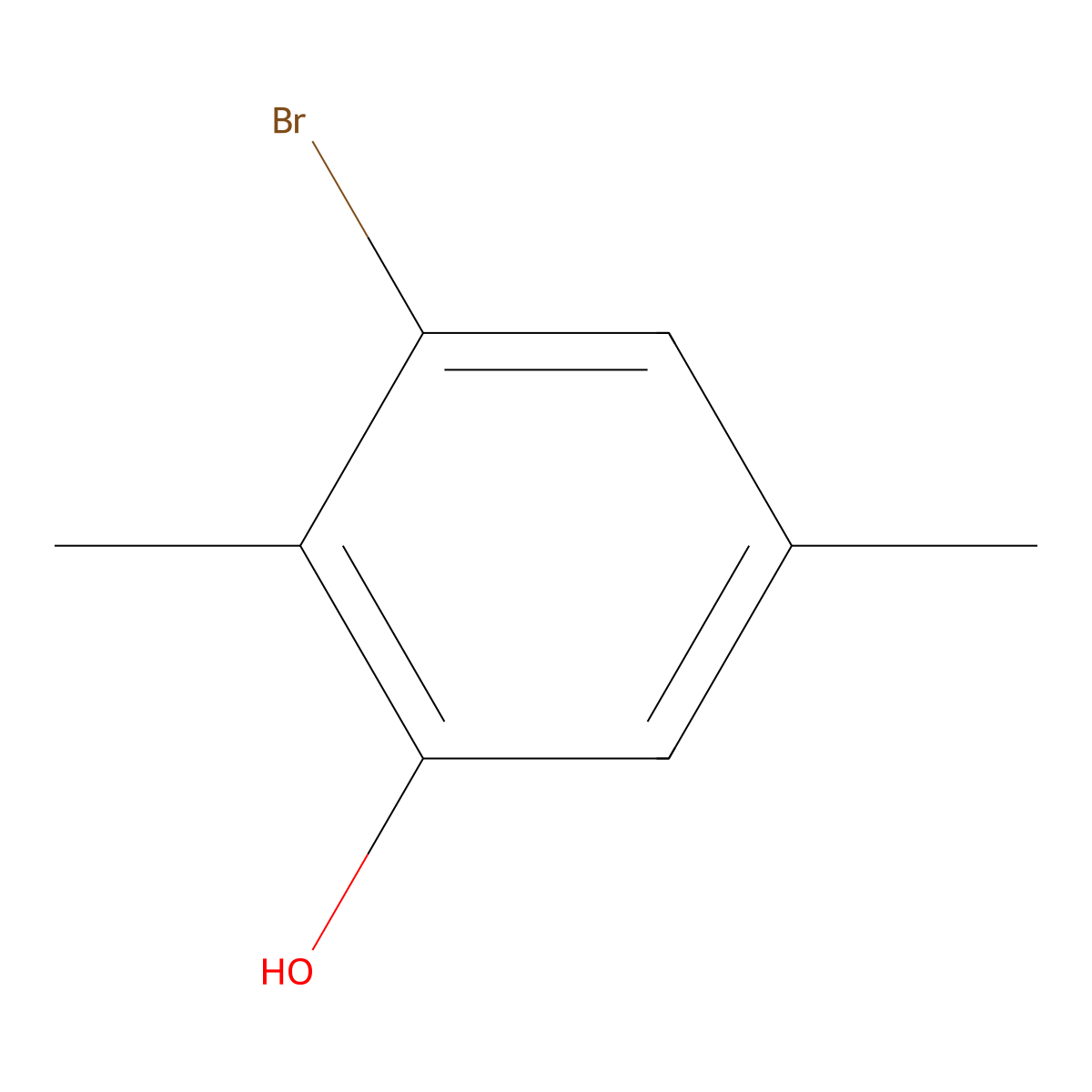3-Bromo-2,5-dimethylphenol molecular structure, CAS 72638-60-9