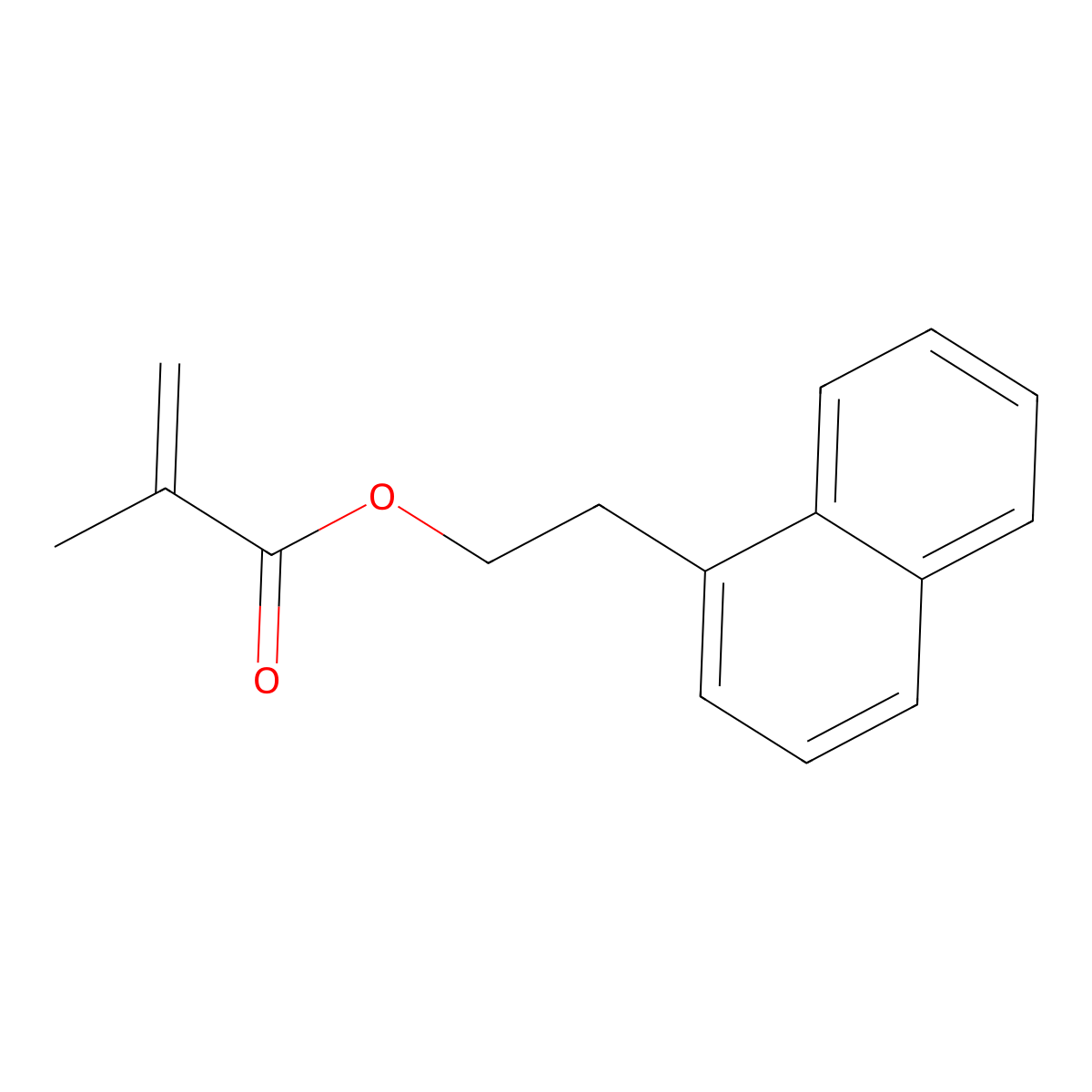 (1-Naphthyl)ethyl Methacrylate molecular structure, CAS 72642-30-9