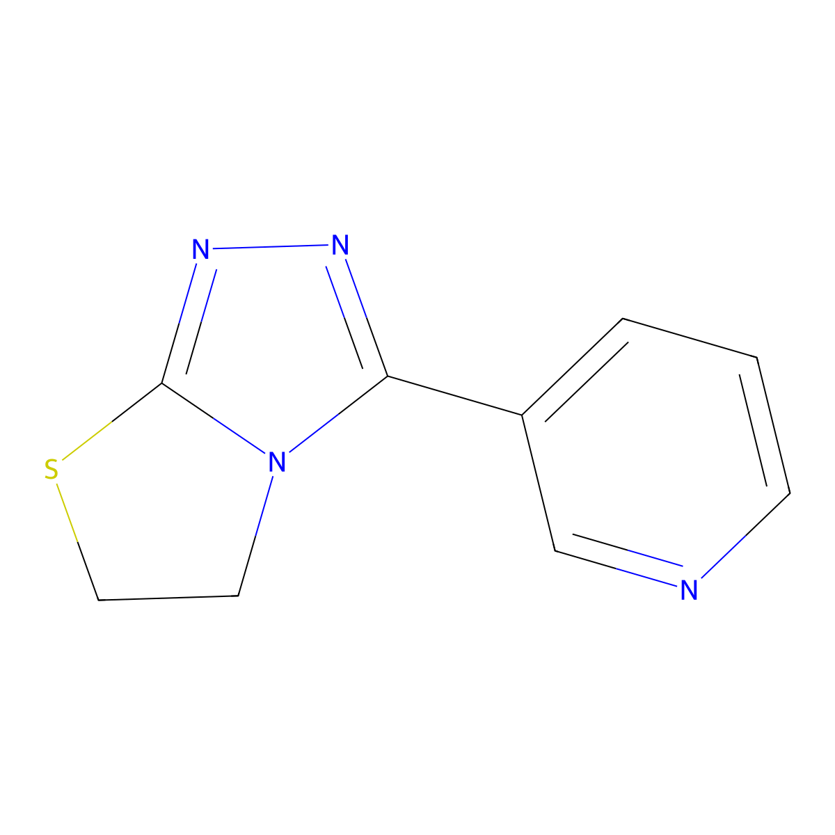3-(Pyridin-3-yl)-5,6-dihydro[1,3]thiazolo[2,3-c][1,2,4]triazole molecular structure, CAS 72647-28-0