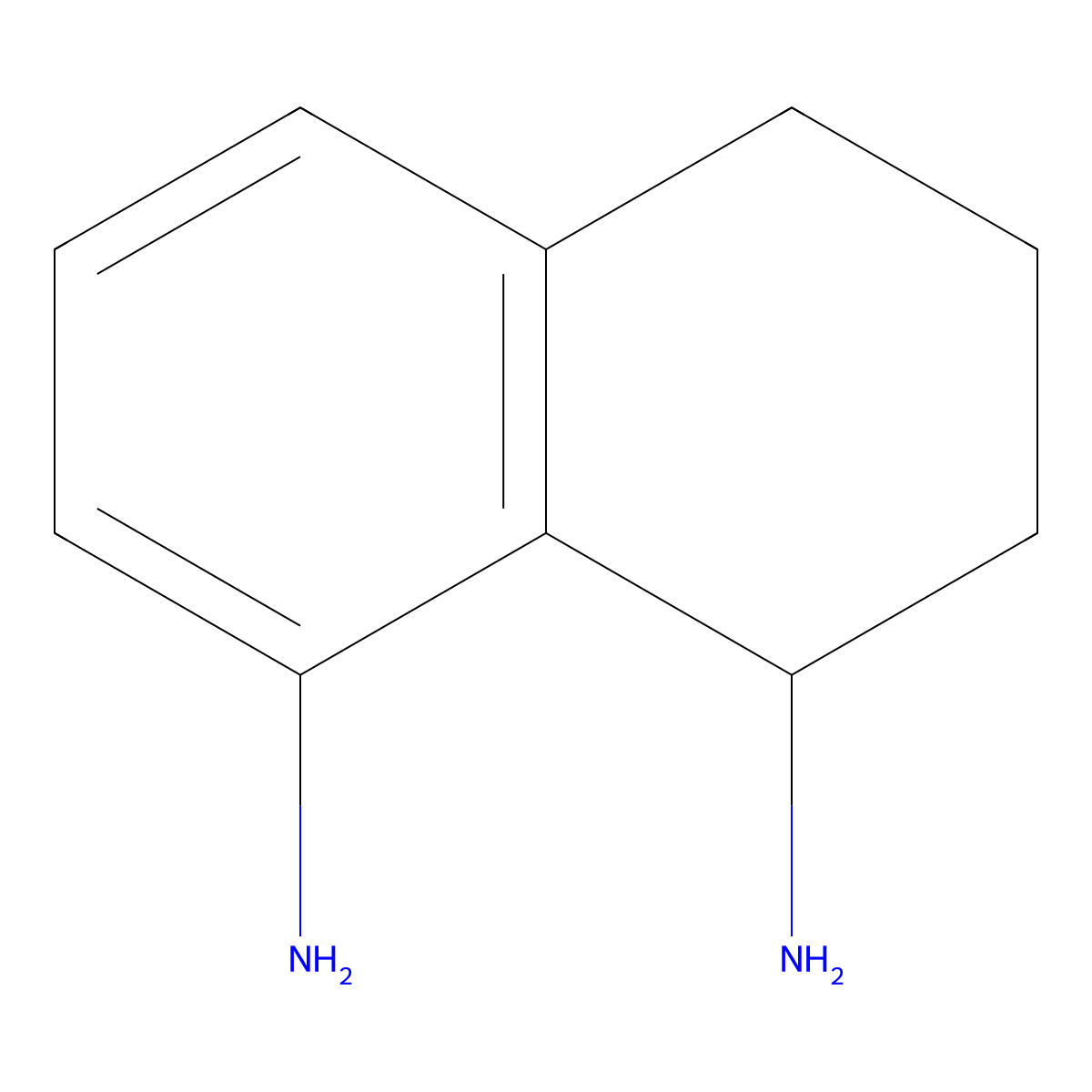 1,2,3,4-Tetrahydronaphthalene-1,8-diamine molecular structure, CAS 72647-55-3