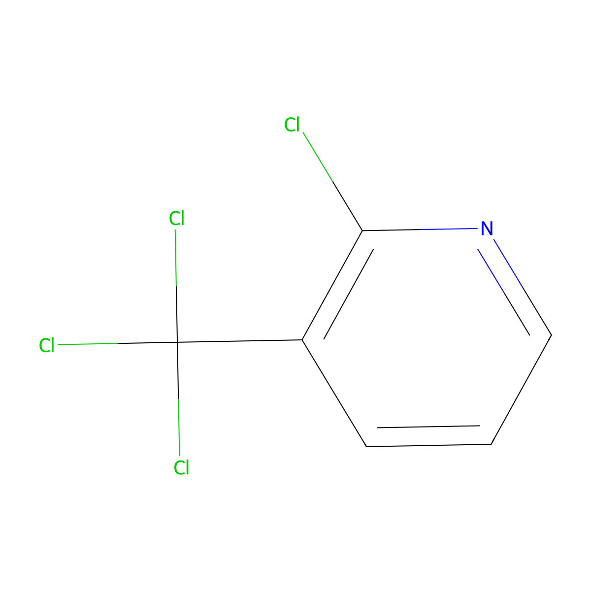 2-Chloro-3-(trichloromethyl)pyridine molecular structure, CAS 72648-12-5