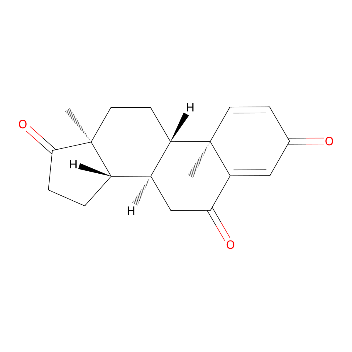 Androsta-1,4-diene-3,6,17-trione molecular structure, CAS 72648-46-5