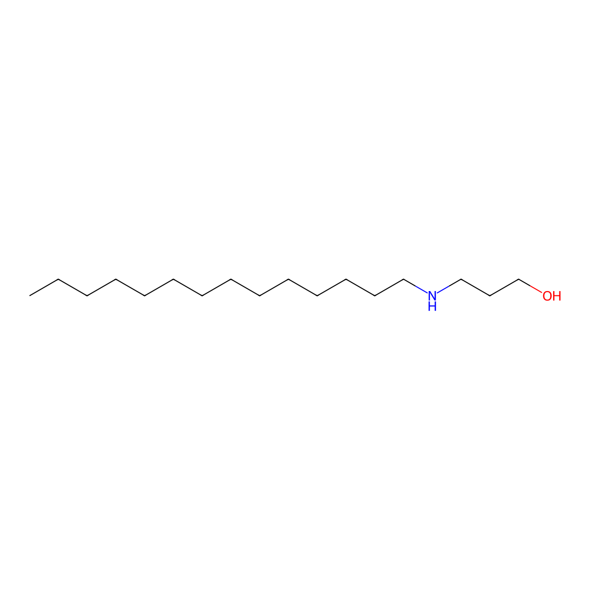 3-(Tetradecylamino)propan-1-ol molecular structure, CAS 72648-58-9