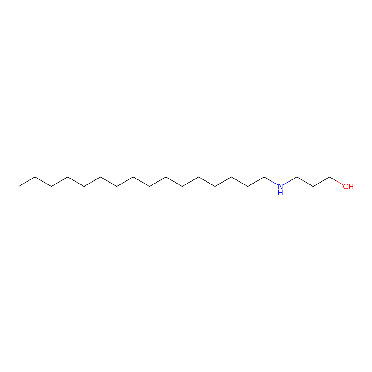 3-(Hexadecylamino)propan-1-ol molecular structure, CAS 72648-60-3