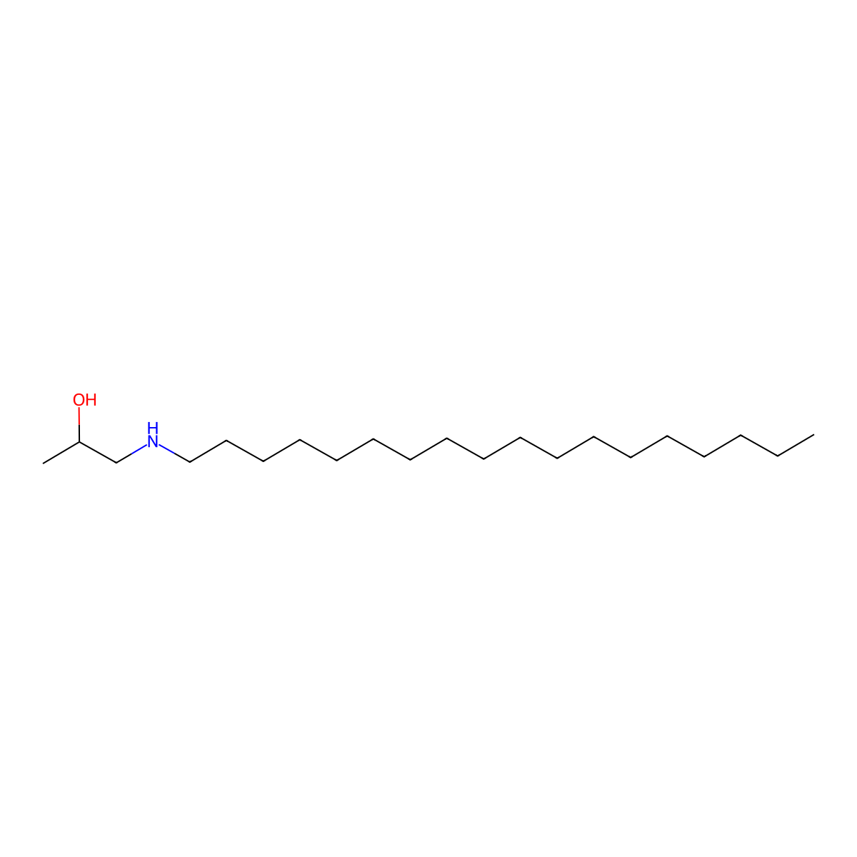 1-(Octadecylamino)propan-2-ol molecular structure, CAS 72648-62-5