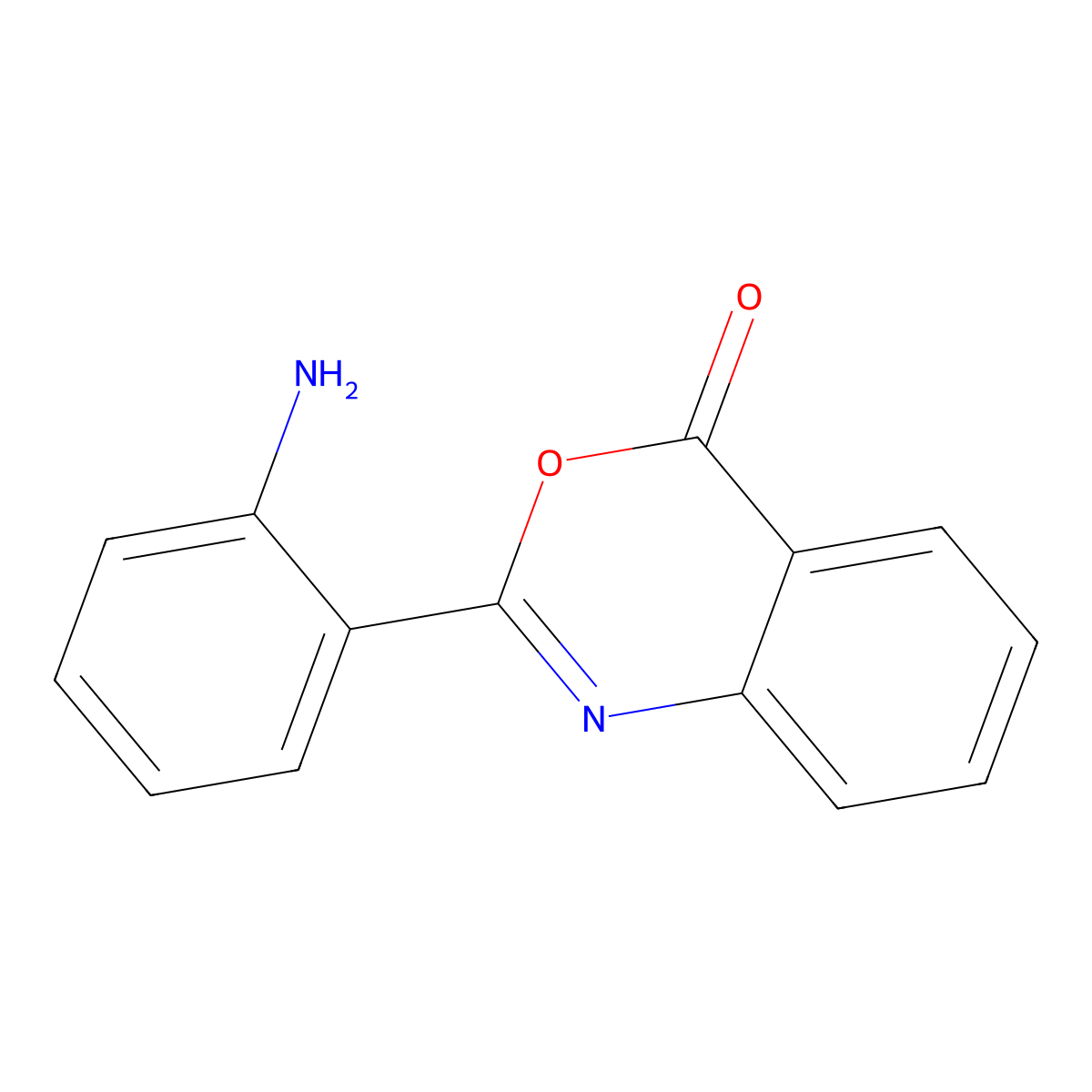 2-(2-aminophenyl)-4H-3,1-benzoxazin-4-one molecular structure, CAS 7265-24-9