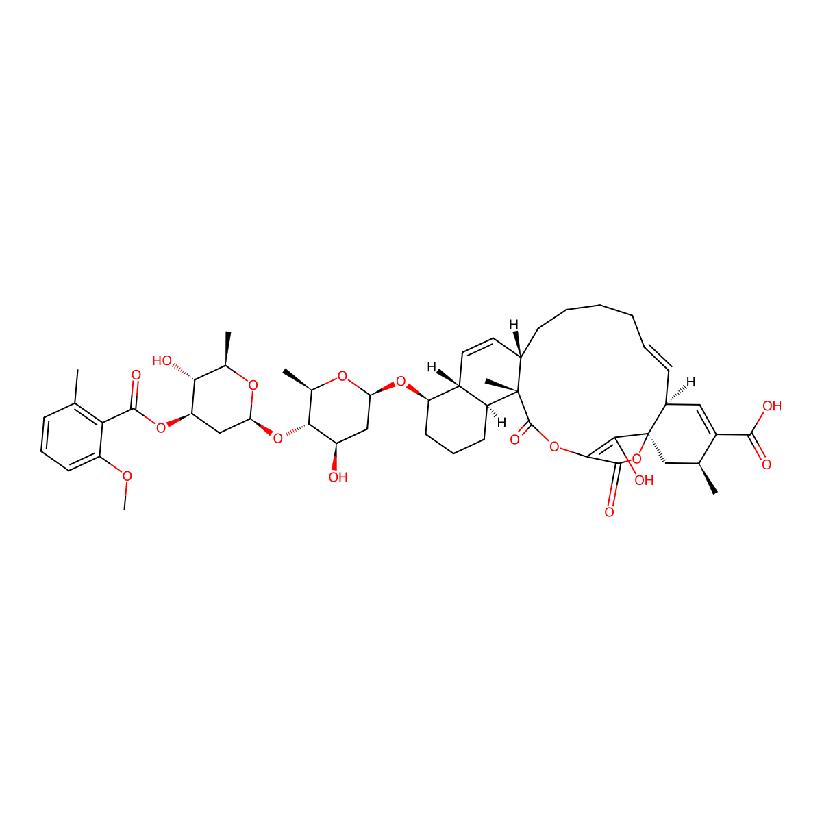 Deschlorothricin molecular structure, CAS 72656-14-5