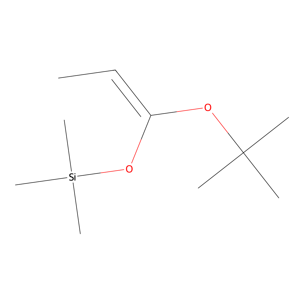(1E)-1-tert-Butoxy-1-(trimethylsilyloxy)propene molecular structure, CAS 72658-10-7