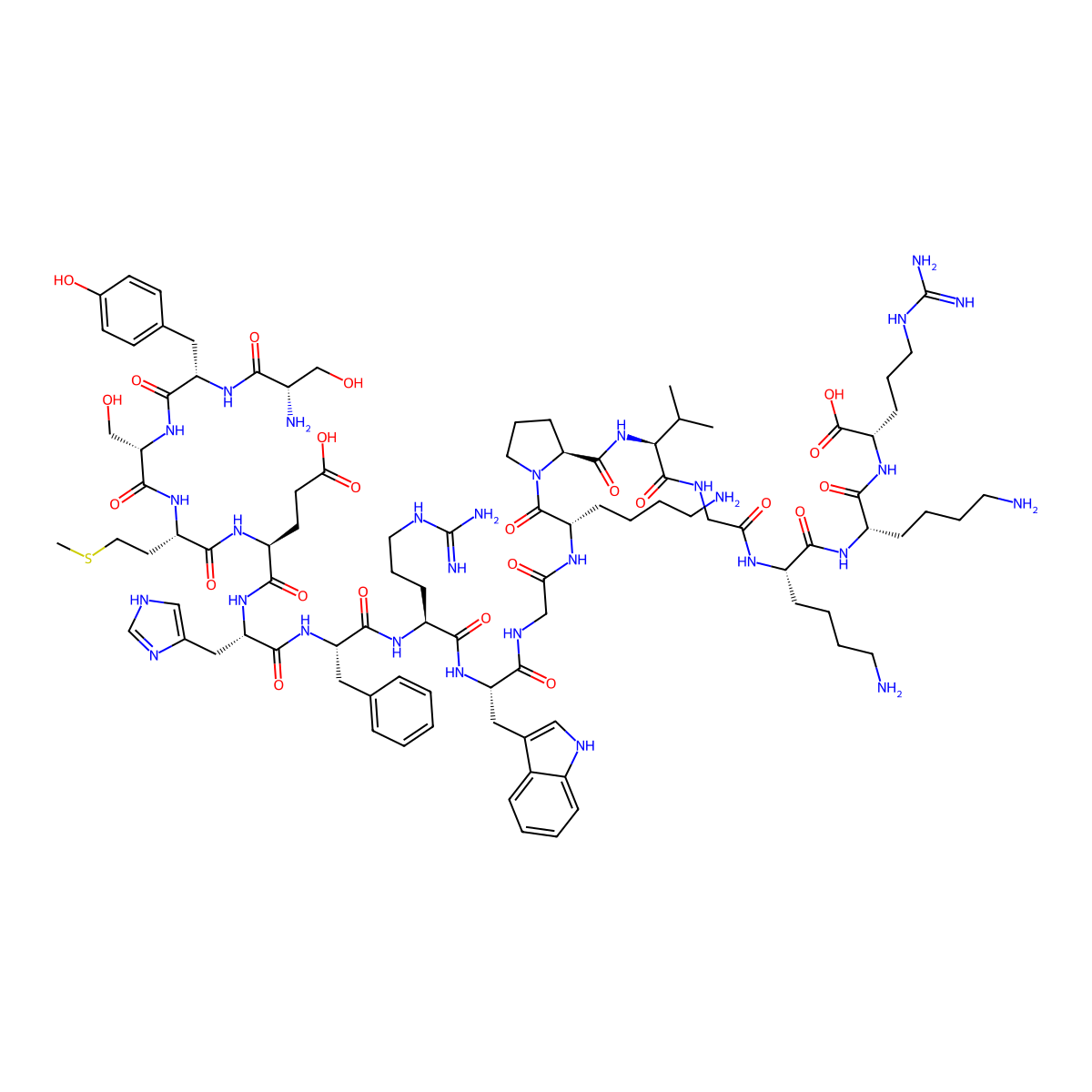 Acth (1-17) molecular structure, CAS 7266-47-9