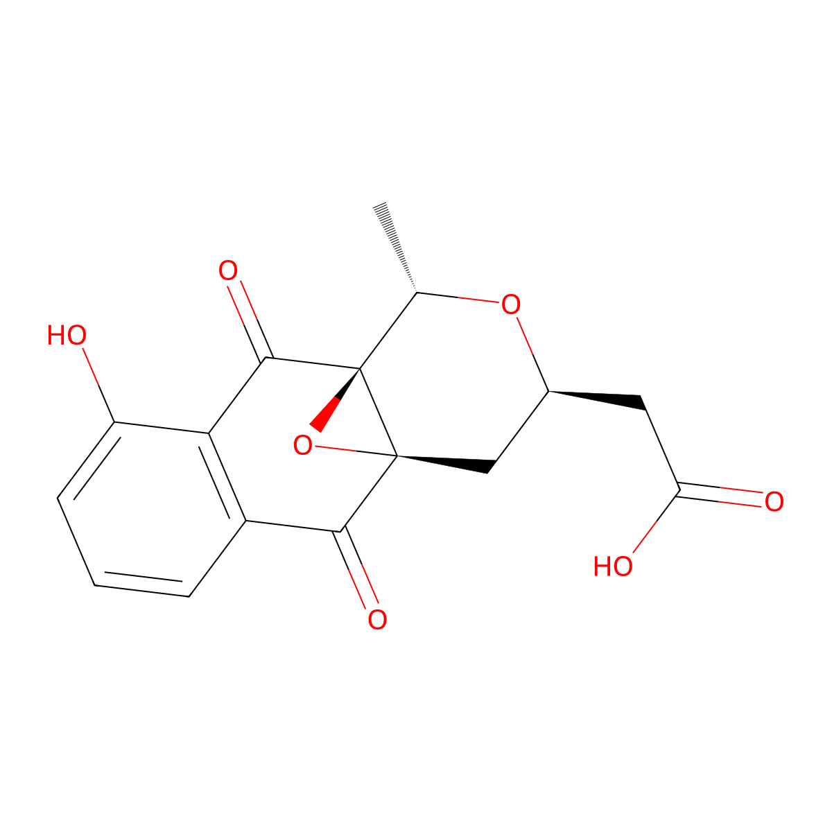 Nanaomycin E molecular structure, CAS 72660-52-7