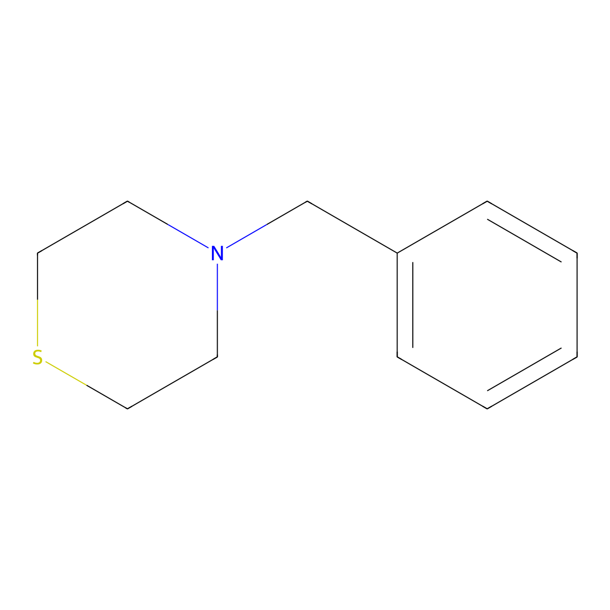 4-Benzylthiomorpholine molecular structure, CAS 72662-80-7