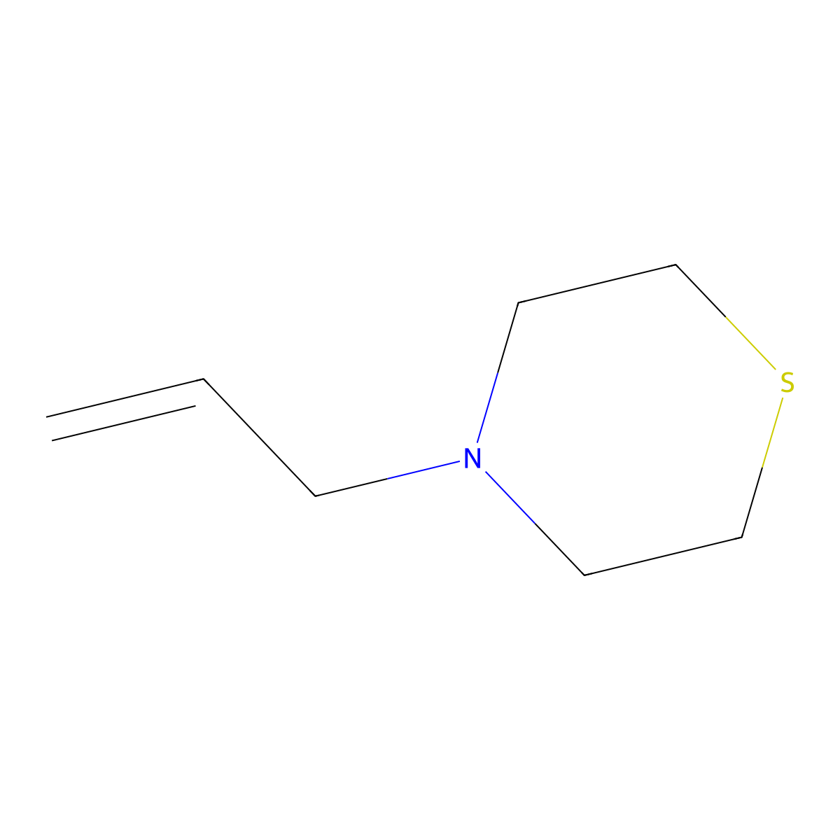 4-(2-Propen-1-yl)thiomorpholine molecular structure, CAS 72662-81-8
