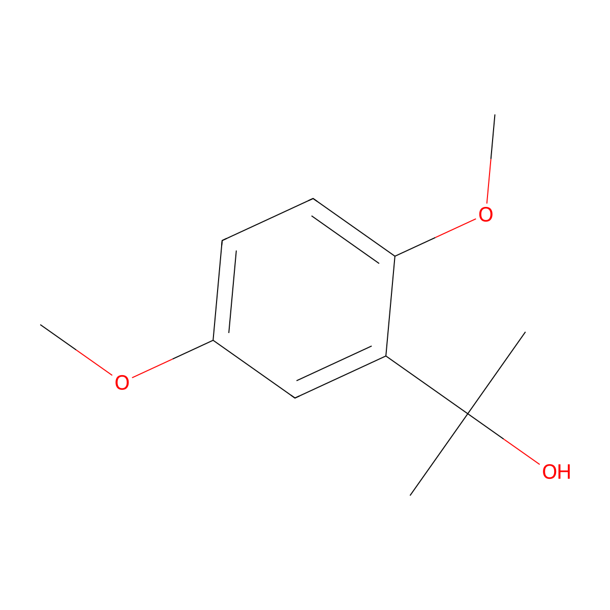 2-(2,5-Dimethoxyphenyl)propan-2-ol molecular structure, CAS 72667-90-4