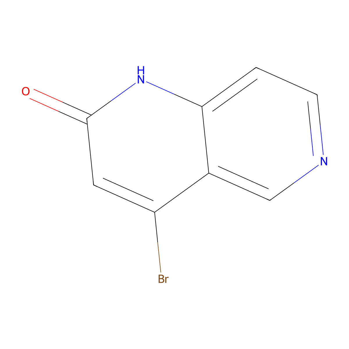 4-Bromo-1,2-dihydro-1,6-naphthyridin-2-one molecular structure, CAS 72668-51-0