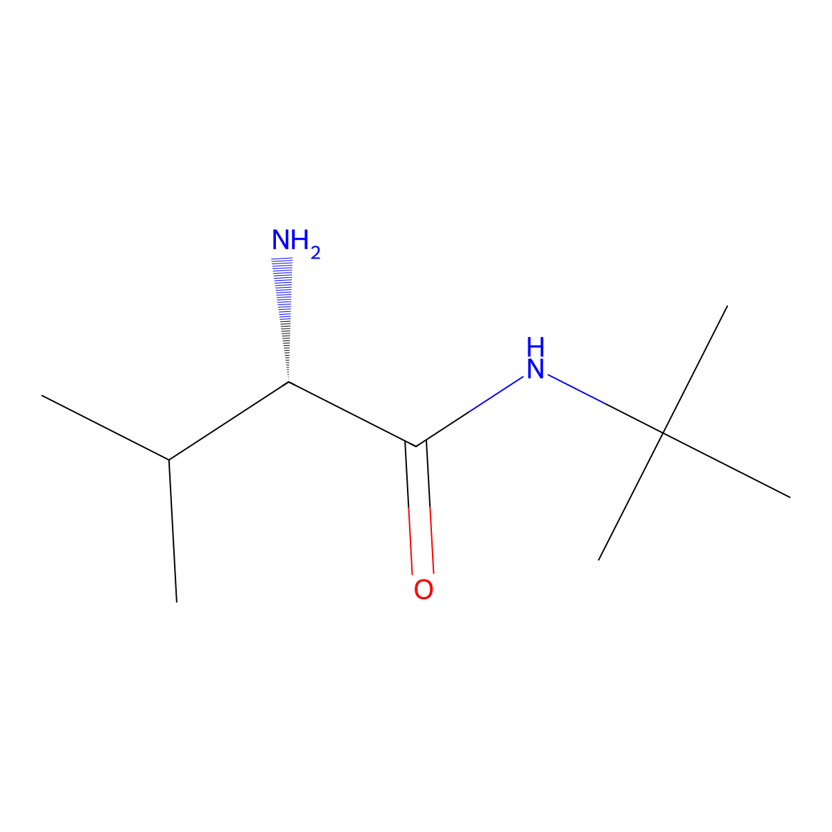 L-Valine tert.butyl amide molecular structure, CAS 72669-49-9