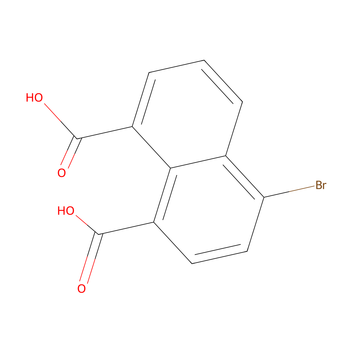 4-Bromonaphthalene-1,8-dicarboxylic acid molecular structure, CAS 7267-05-2