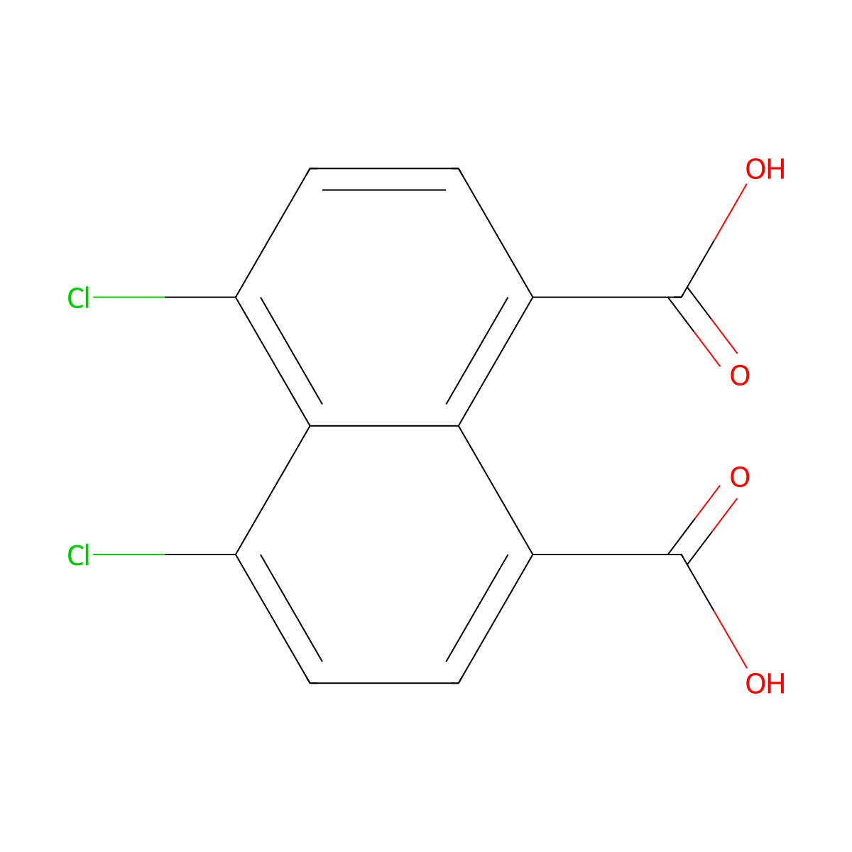4,5-Dichloronaphthalene-1,8-dicarboxylic acid molecular structure, CAS 7267-11-0