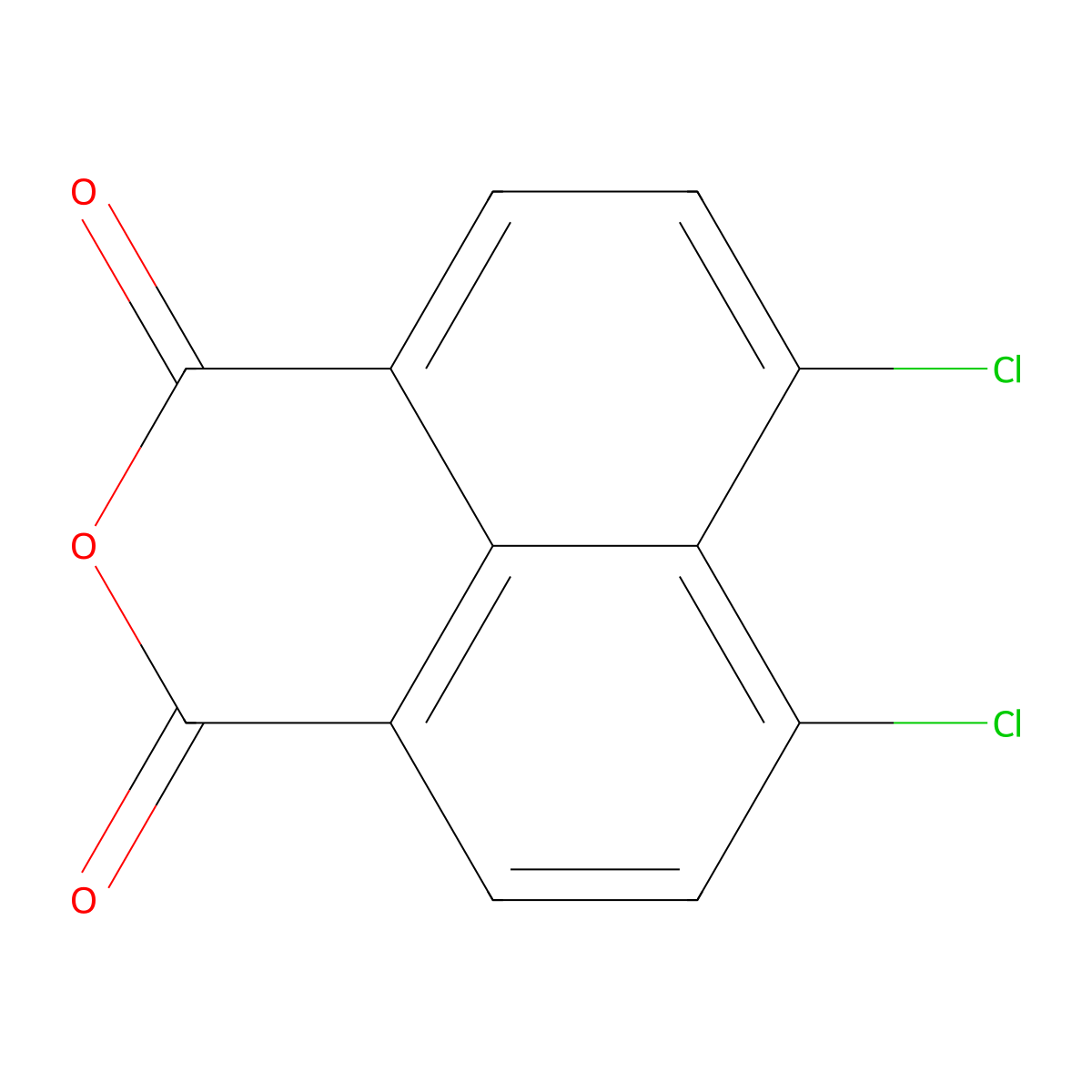 6,7-Dichloro-1H,3H-naphtho[1,8-cd]pyran-1,3-dione molecular structure, CAS 7267-14-3