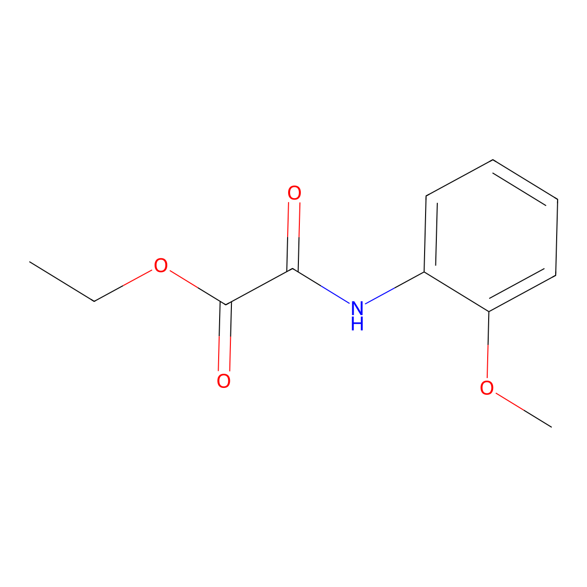 Ethyl [(2-methoxyphenyl)amino](oxo)acetate molecular structure, CAS 7267-26-7