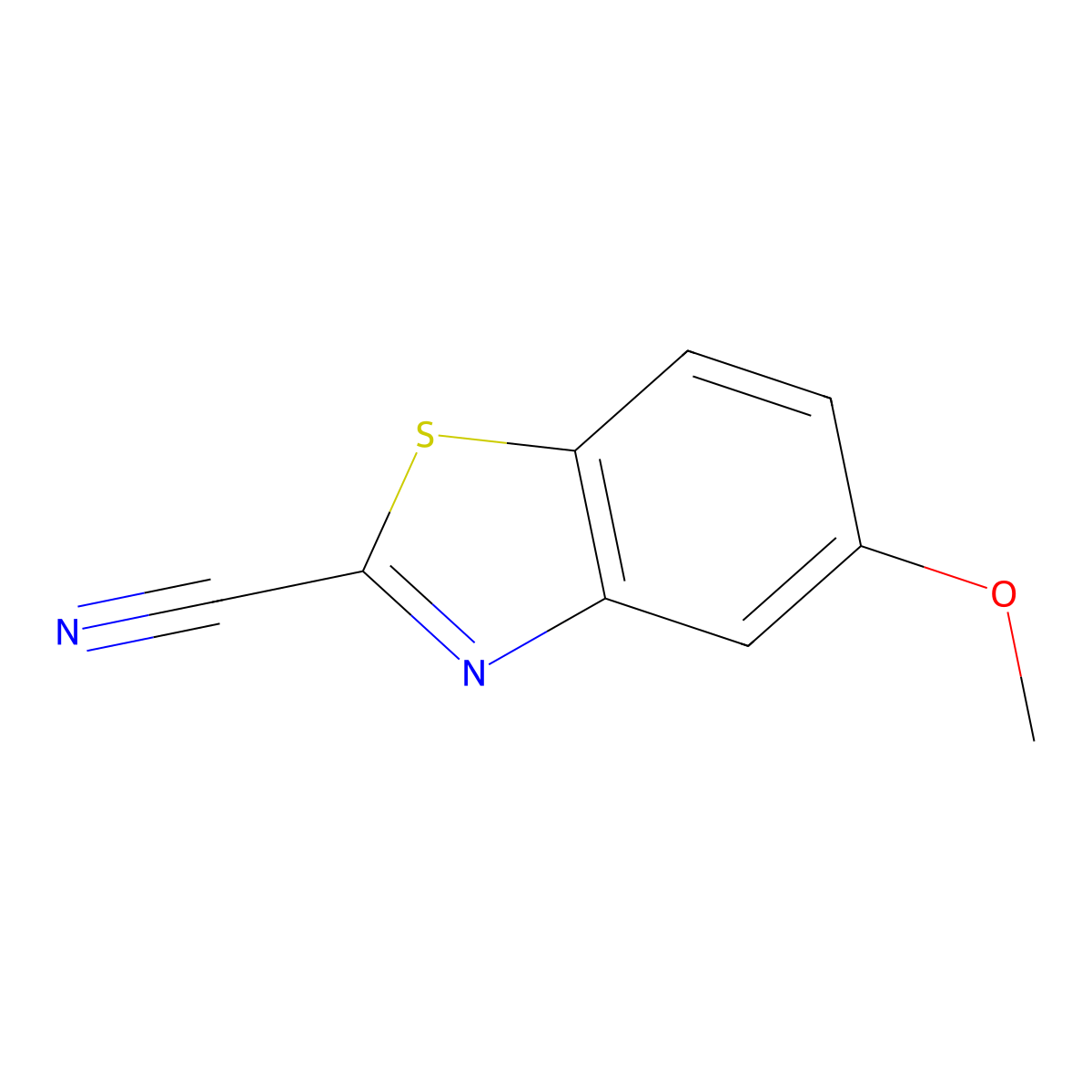 5-Methoxy-1,3-benzothiazole-2-carbonitrile molecular structure, CAS 7267-35-8