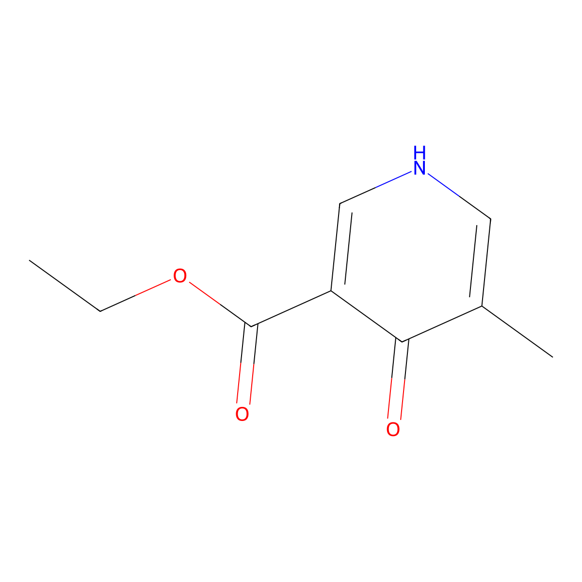 Ethyl 5-methyl-4-oxo-1,4-dihydropyridine-3-carboxylate molecular structure, CAS 72676-90-5