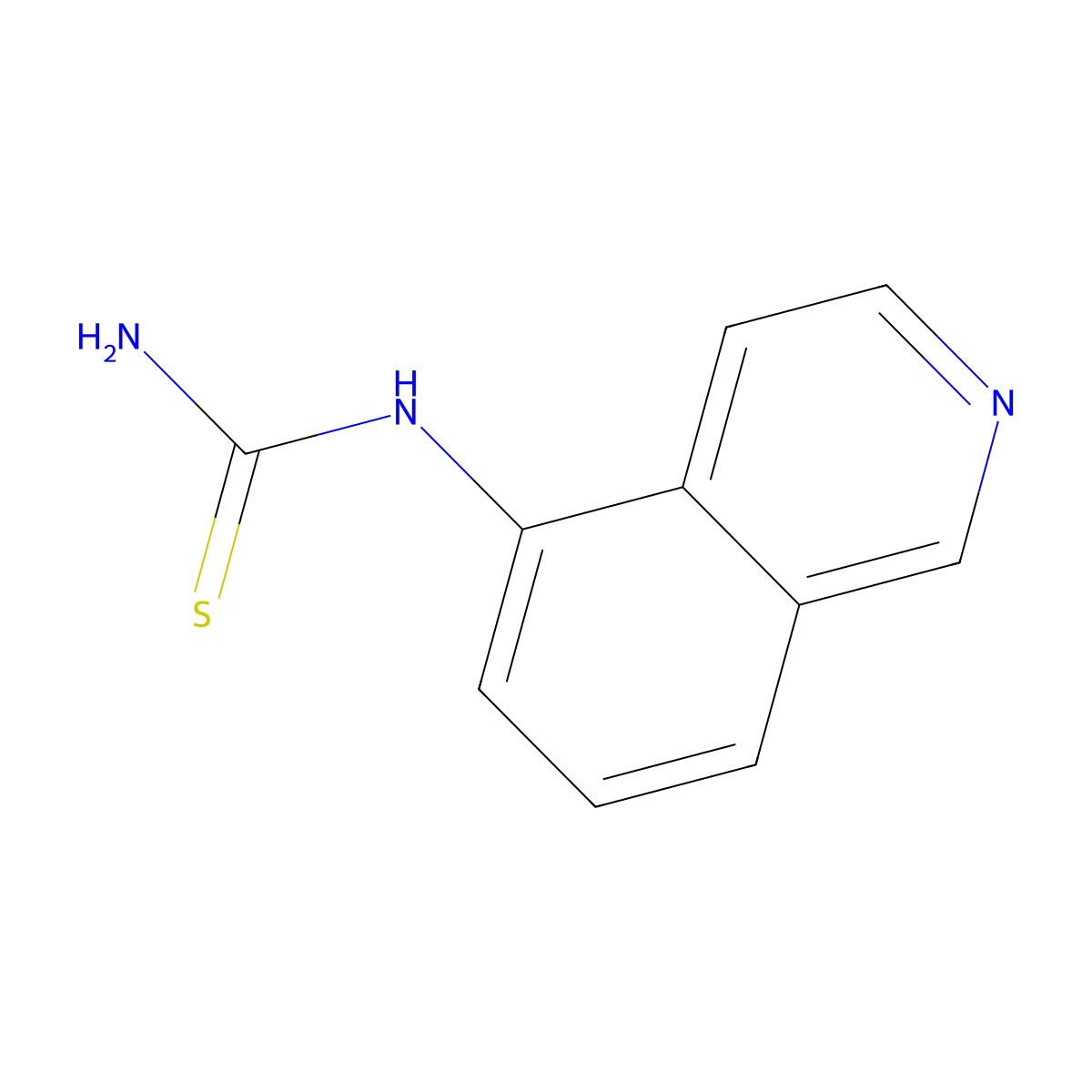 N-(5-isoquinolinyl)thiourea molecular structure, CAS 72677-72-6