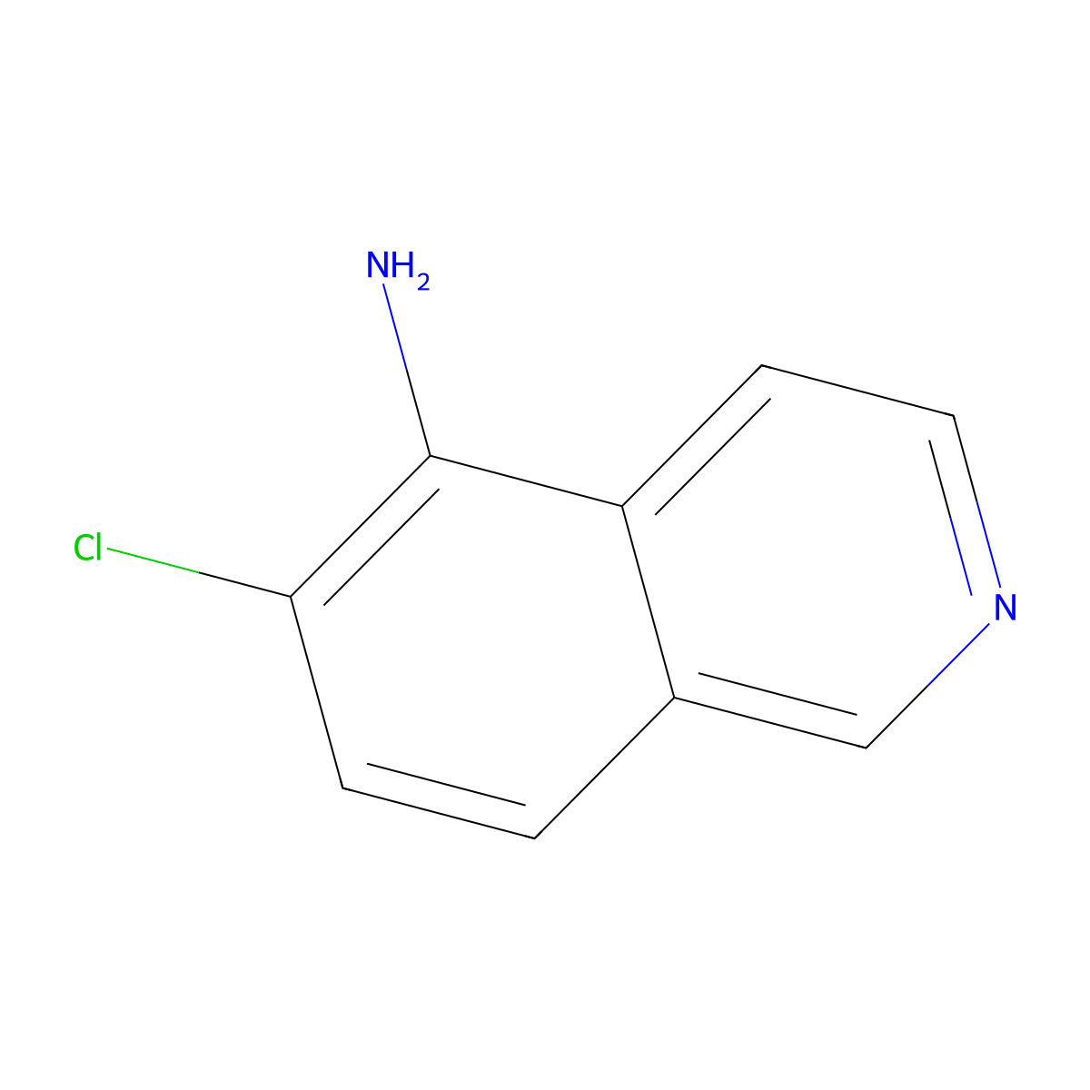 6-Chloroisoquinolin-5-amine molecular structure, CAS 72677-89-5