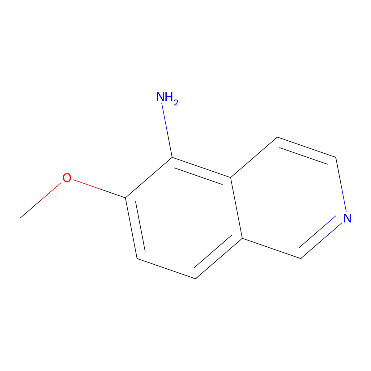 6-Methoxyisoquinolin-5-amine molecular structure, CAS 72677-90-8