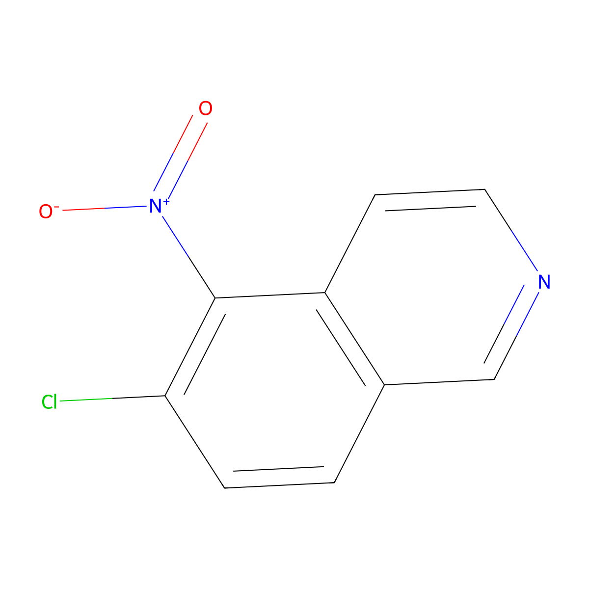 6-Chloro-5-nitroisoquinoline molecular structure, CAS 72677-91-9