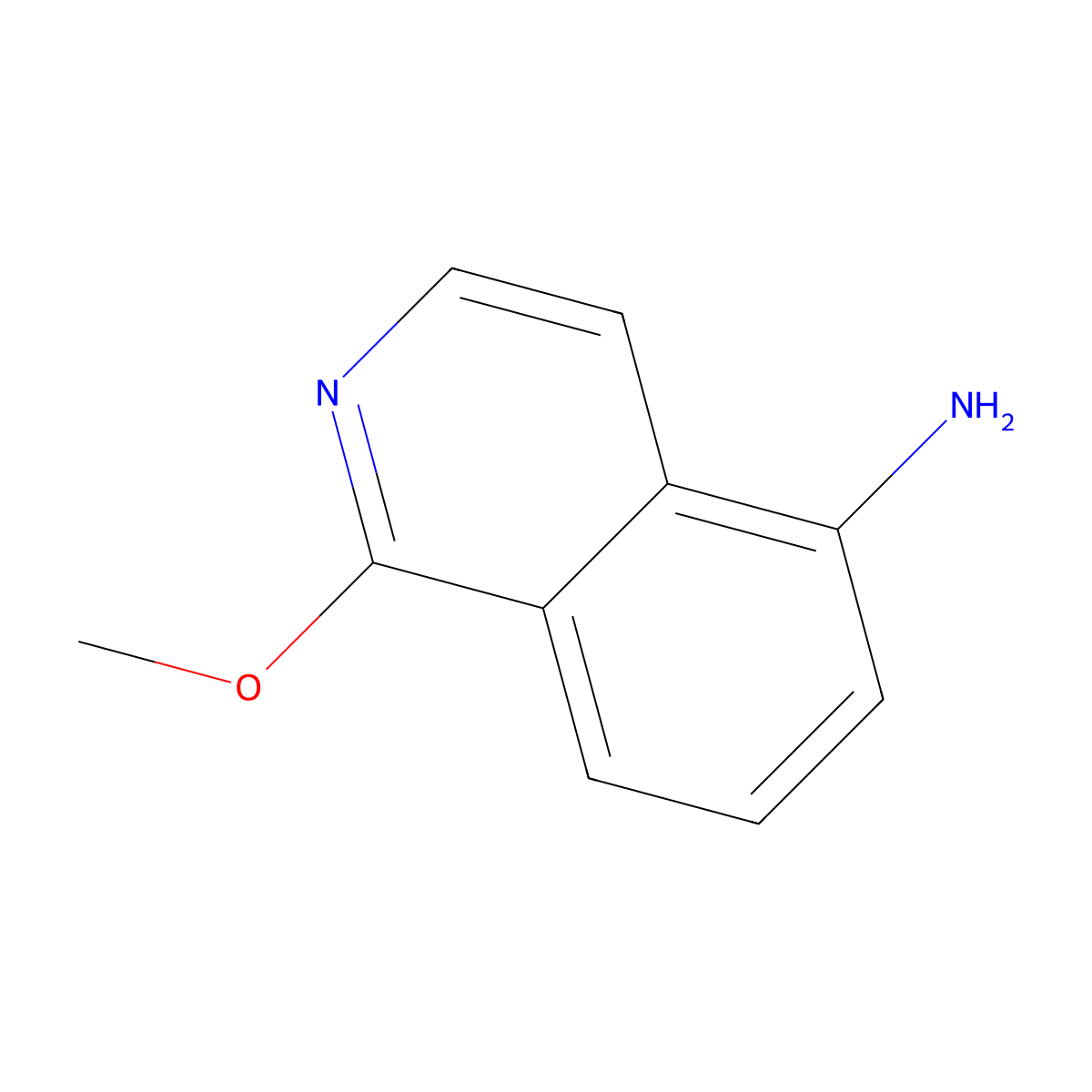 1-Methoxyisoquinolin-5-amine molecular structure, CAS 72678-02-5