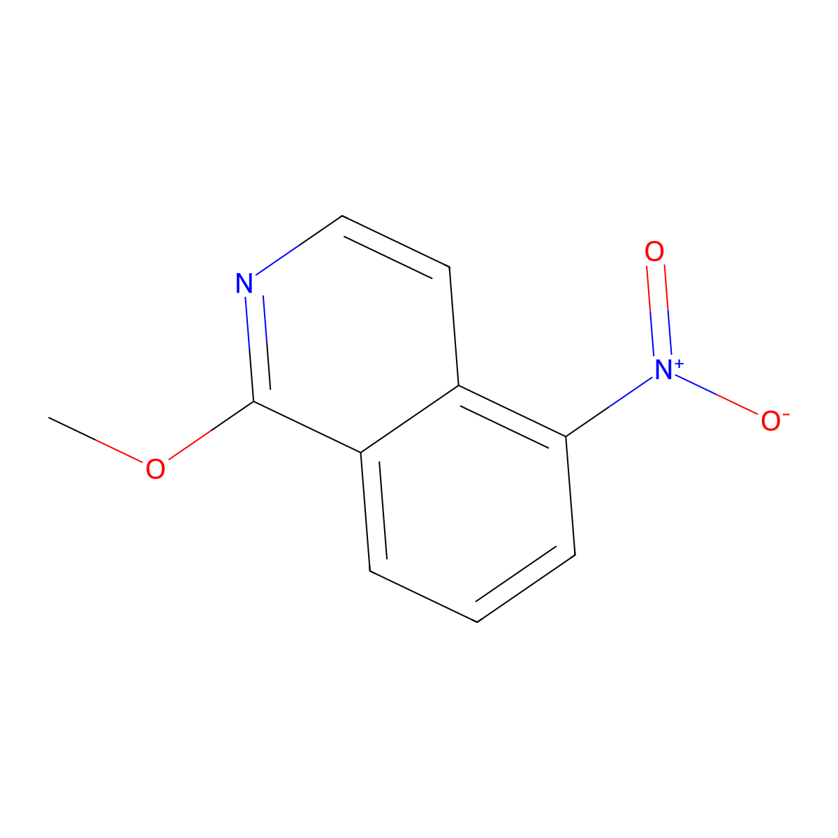 1-Methoxy-5-nitroisoquinoline molecular structure, CAS 72678-03-6
