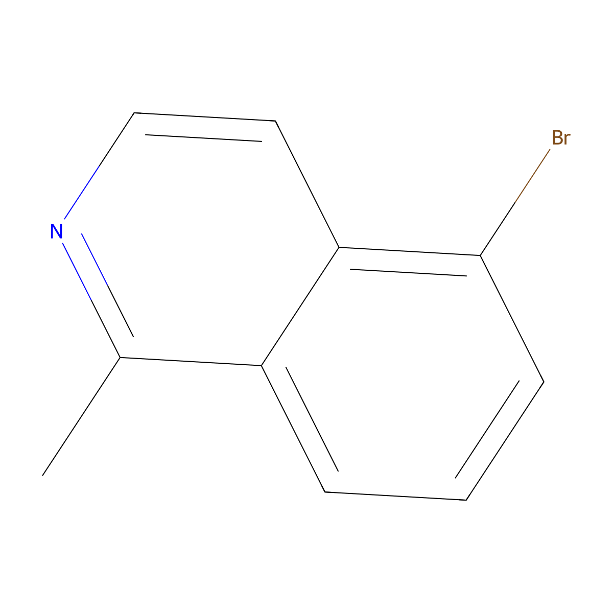 5-Bromo-1-methylisoquinoline molecular structure, CAS 72678-12-7