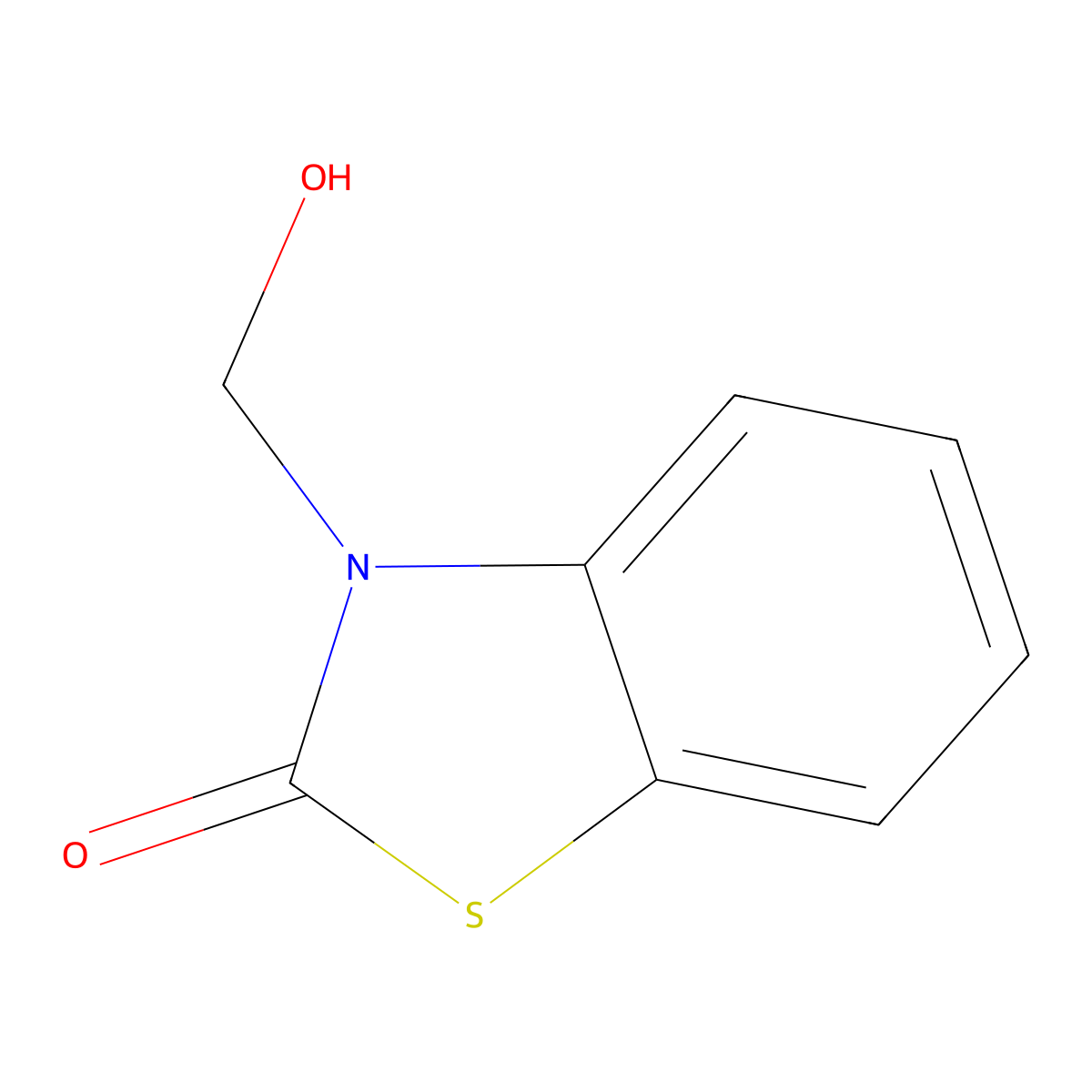 3-(Hydroxymethyl)benzo[d]thiazol-2(3H)-one molecular structure, CAS 72679-97-1