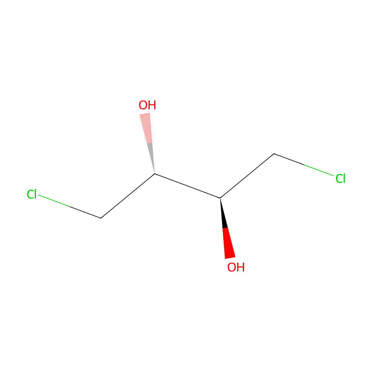 rel-(2R,3S)-1,4-Dichlorobutane-2,3-diol molecular structure, CAS 7268-35-1
