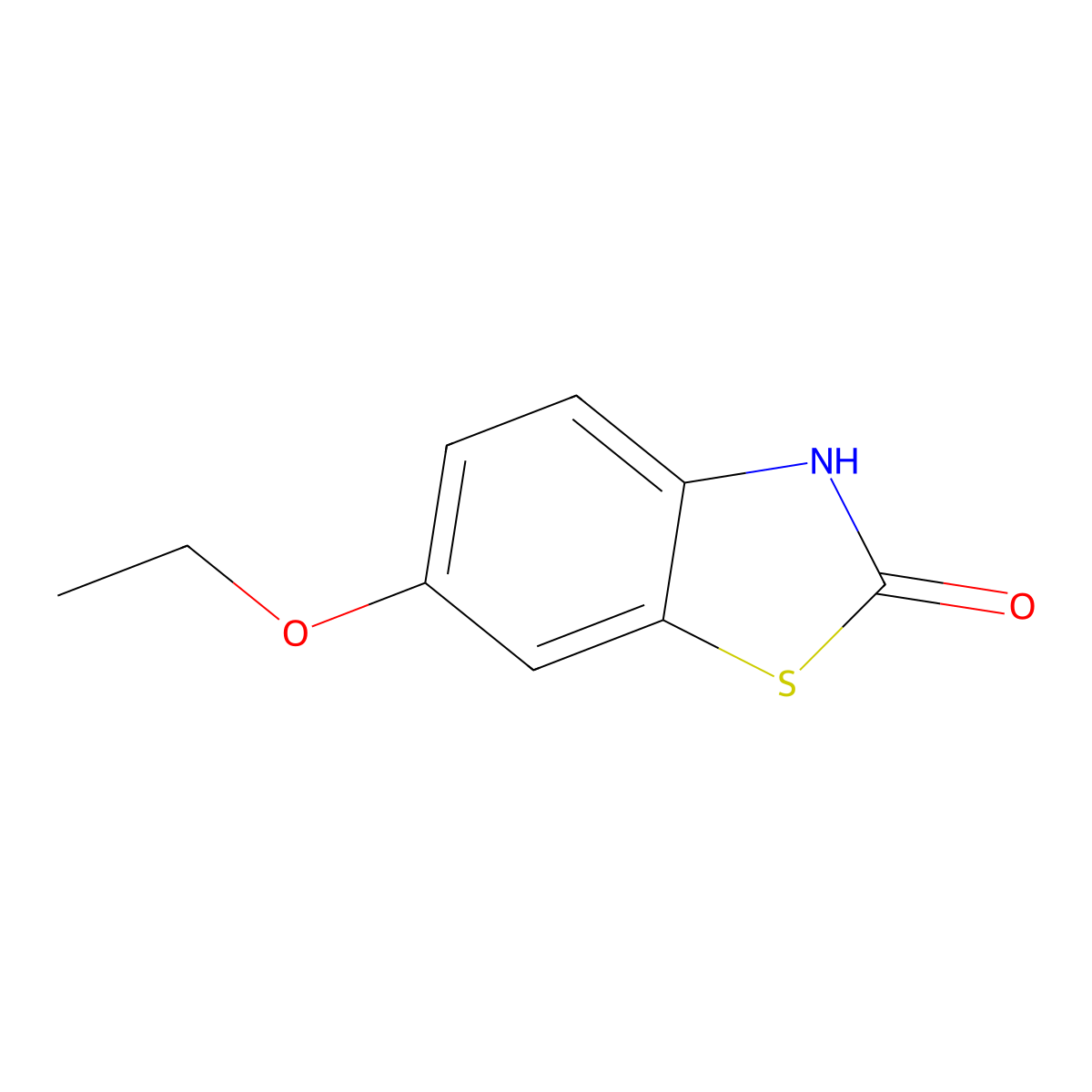 6-Ethoxy-2(3H)-benzothiazolone molecular structure, CAS 72680-01-4