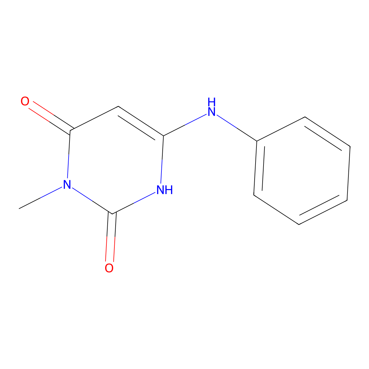 6-anilino-3-methyl-1H-pyrimidine-2,4-dione molecular structure, CAS 7269-95-6