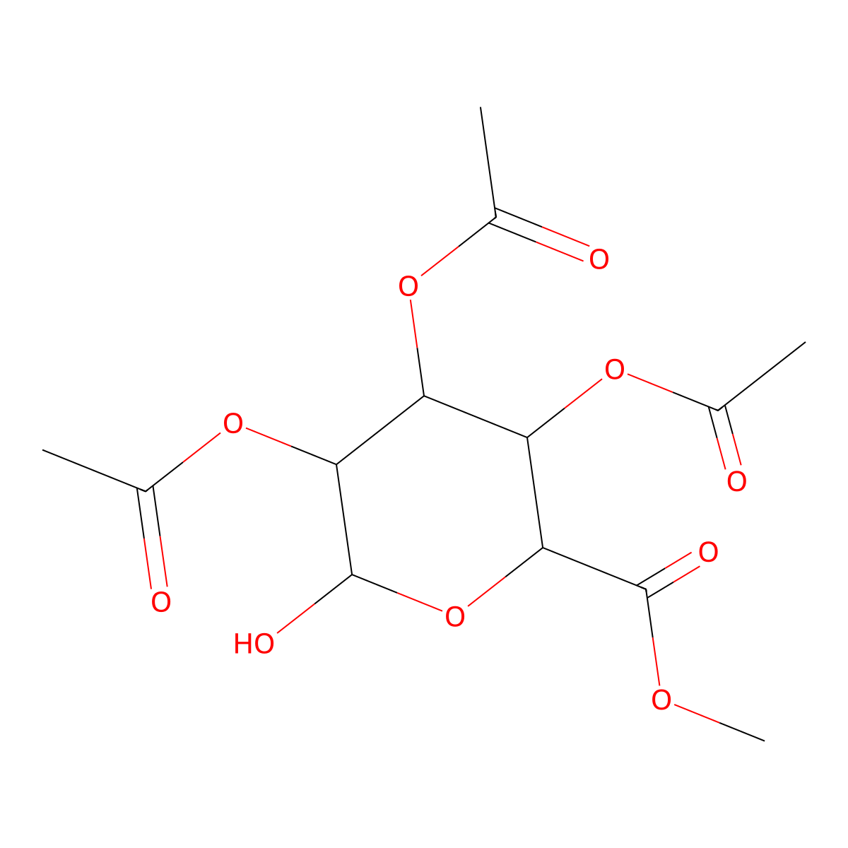 2,3,4-Tri-O-acetyl-D-glucuronicacidmethyl ester molecular structure, CAS 72692-06-9