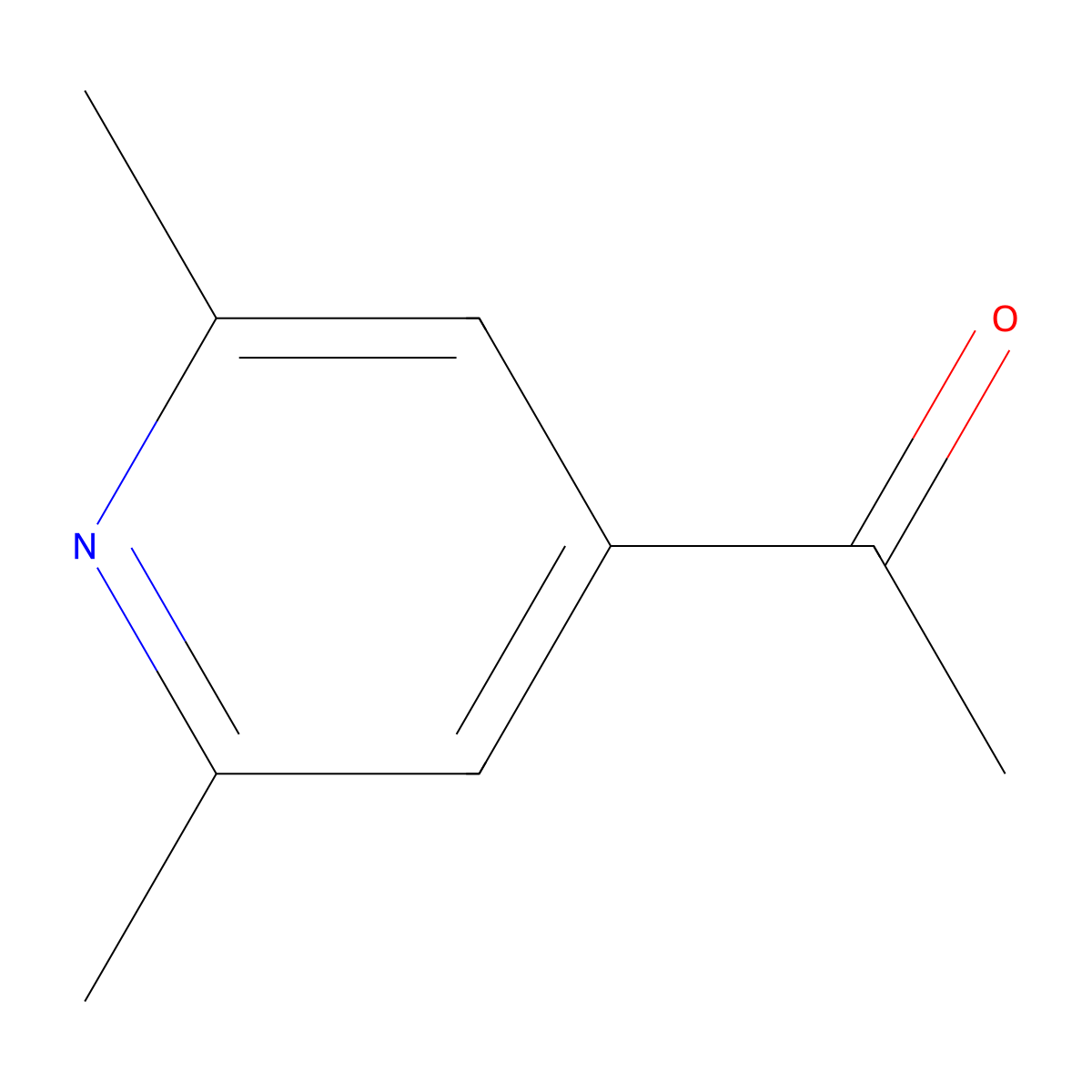 1-(2,6-Dimethylpyridin-4-yl)ethan-1-one molecular structure, CAS 72693-15-3