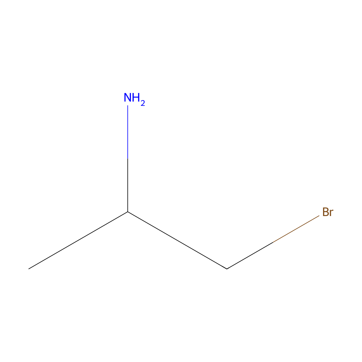 1-Bromopropan-2-amine molecular structure, CAS 72696-68-5