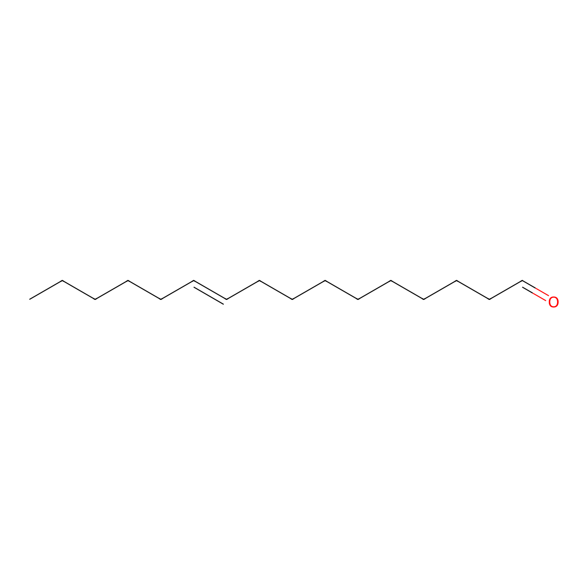 (E)-10-Hexadecenal molecular structure, CAS 72698-30-7