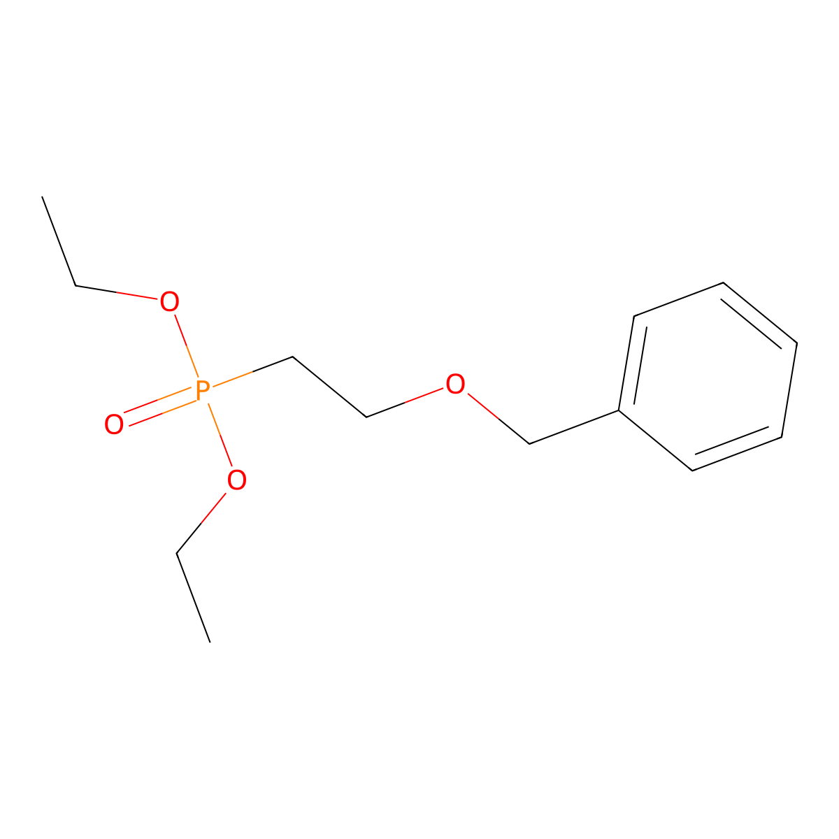 Diethyl[2-(benzyloxy)ethyl]phosphonate molecular structure, CAS 727-18-4