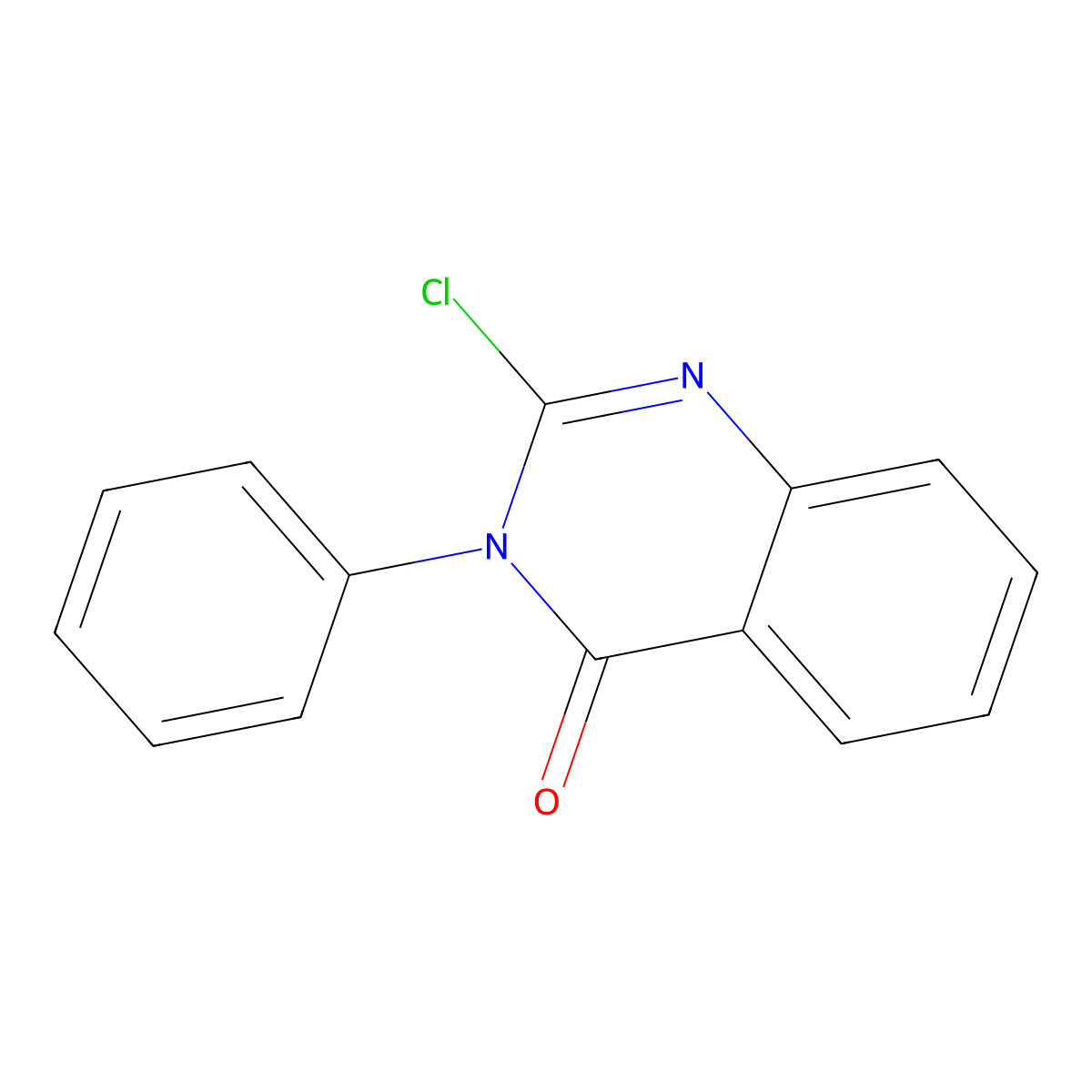 2-chloro-3-phenylquinazolin-4(3H)-one molecular structure, CAS 727-62-8