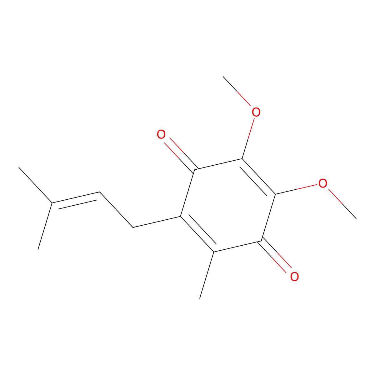 Coenzyme Q1 molecular structure, CAS 727-81-1
