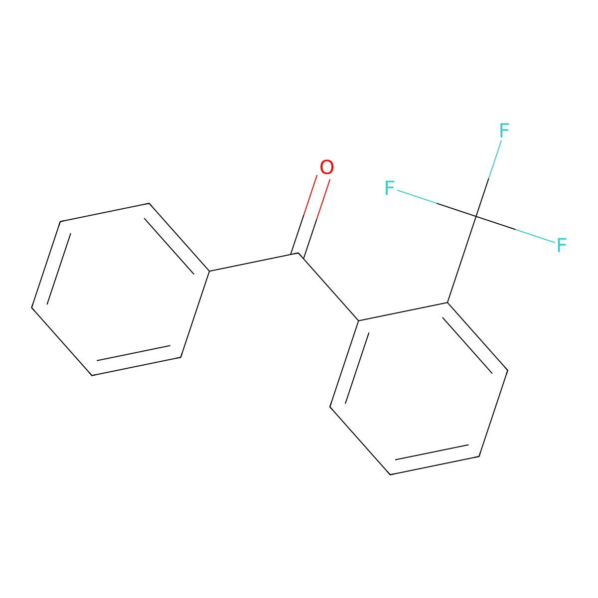 2-(Trifluoromethyl)benzophenone molecular structure, CAS 727-99-1