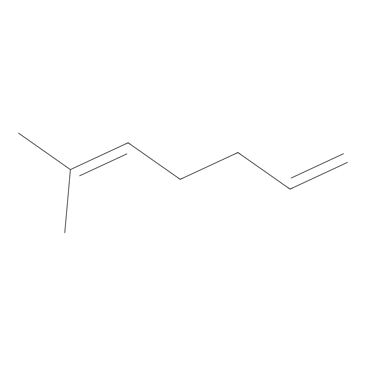 6-Methyl-1,5-heptadiene molecular structure, CAS 7270-50-0
