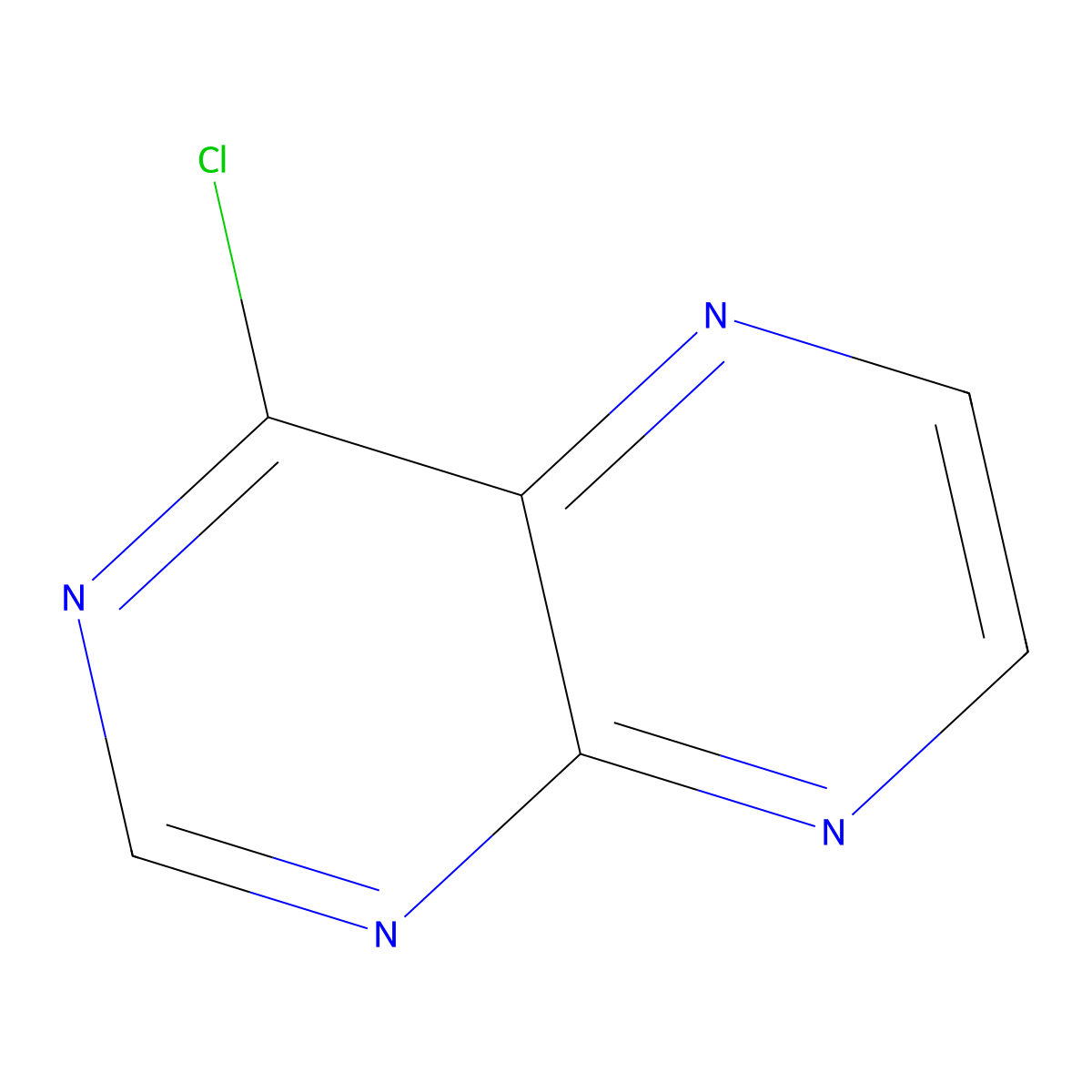 4-Chloropteridine molecular structure, CAS 72700-48-2