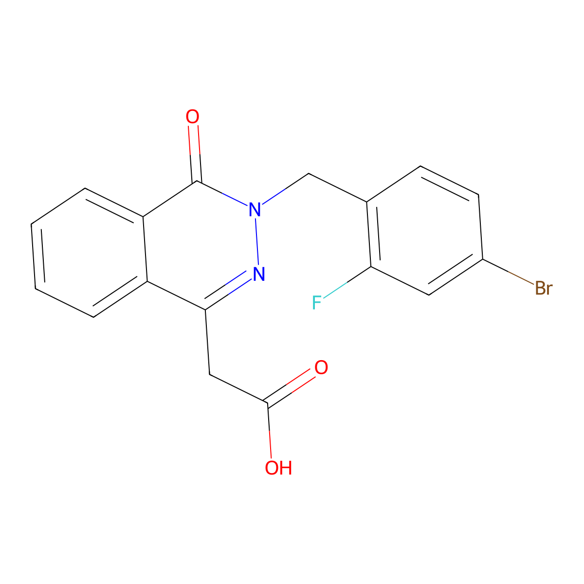 Ponalrestat molecular structure, CAS 72702-95-5